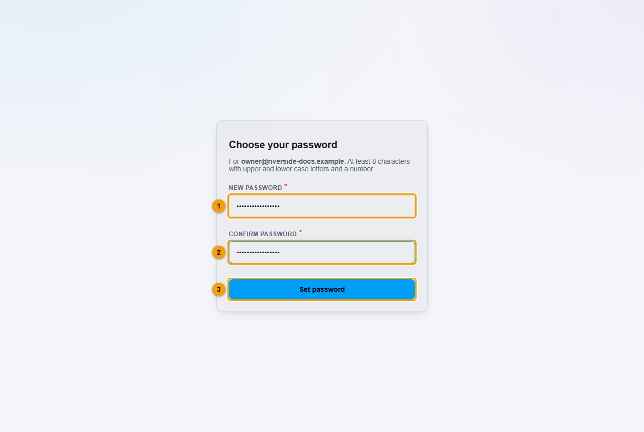 Choose your password